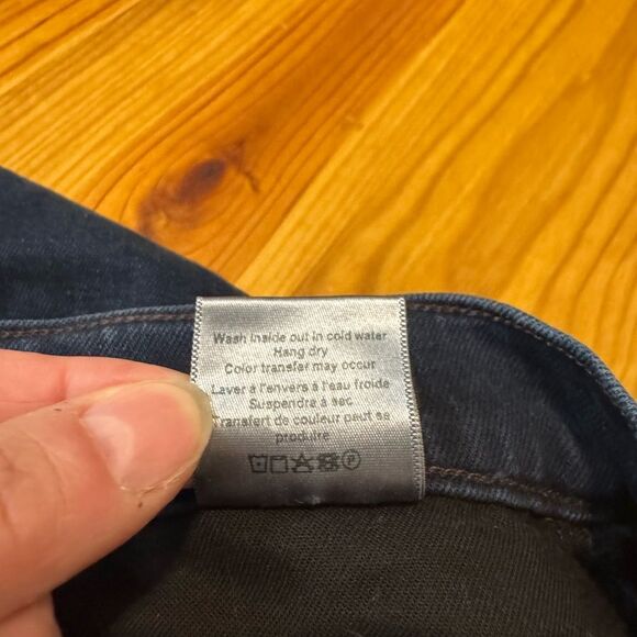 Veronica Beard Blake Classic Straight High Rise Dark River Jeans Size 30 - Picture 12 of 13